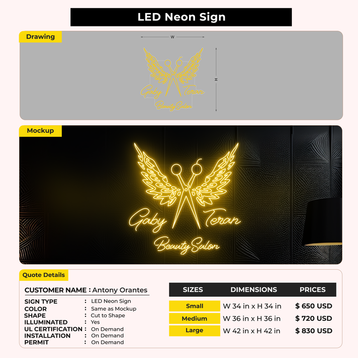 Custom Signs for Antony Orantes