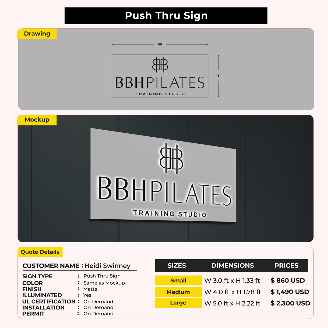 Custom Signs for Heidi Swinney