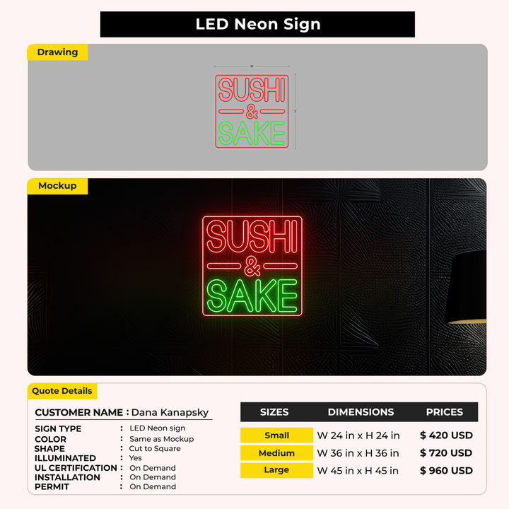 Custom Signs for Dana Kanapsky