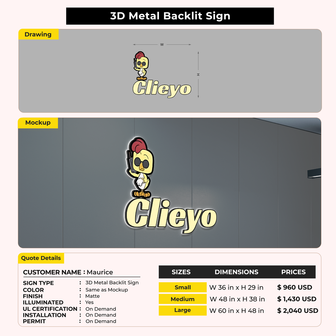 Custom Signs for Maurice