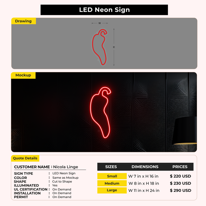 Custom Signs for Nicola Linge