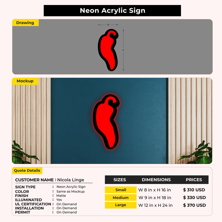 Custom Signs for Nicola Linge