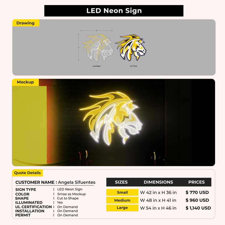 Custom Signs for Angela Sifuentes