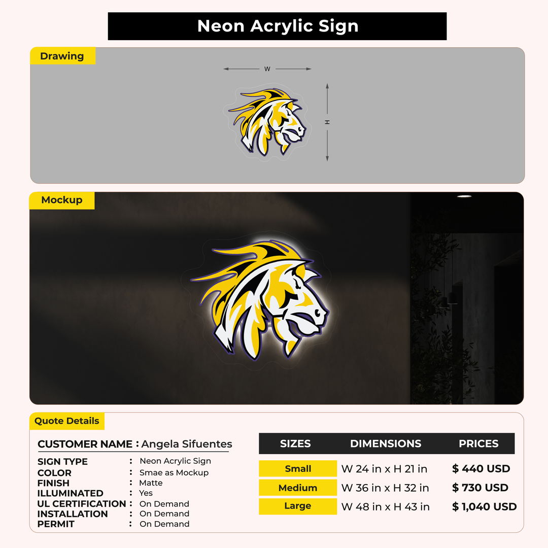 Custom Signs for Angela Sifuentes