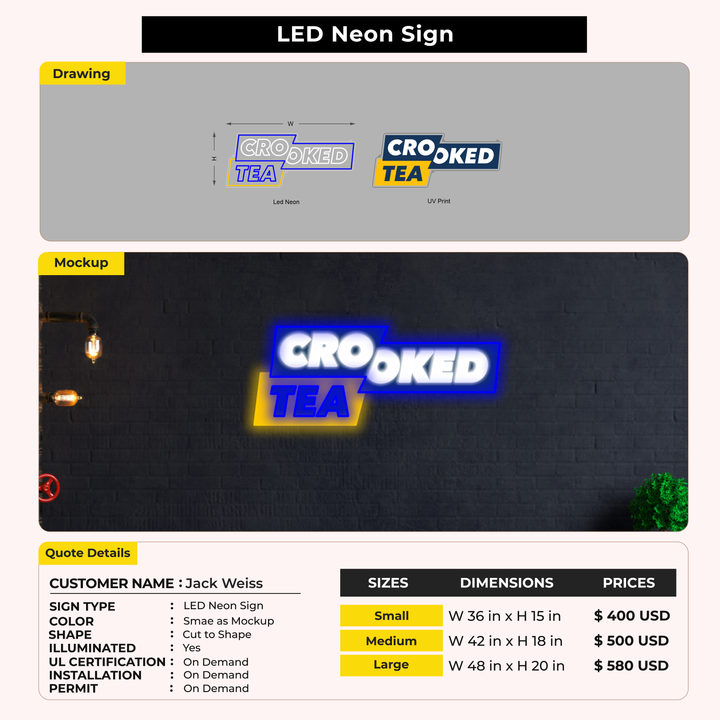 Custom Signs for Jack Weiss