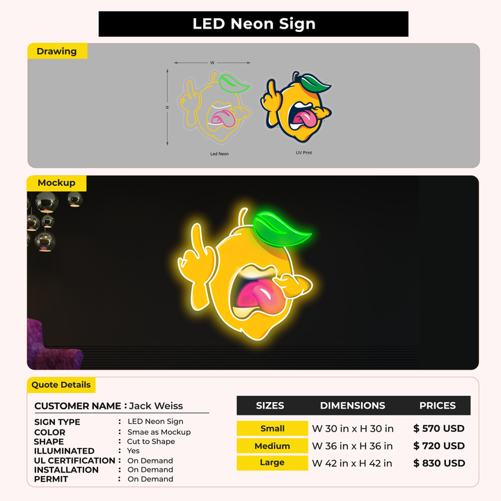 Custom Signs for Jack Weiss