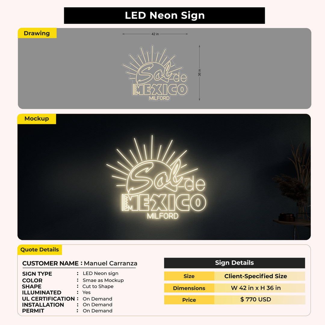 Custom Signs for Manuel Carranza