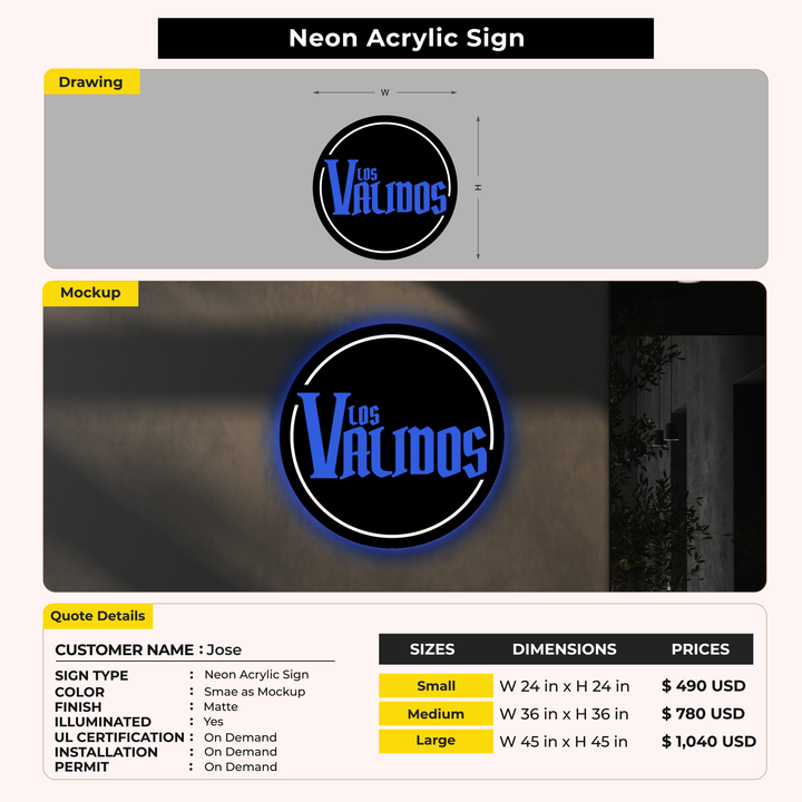 Custom Signs for Jose