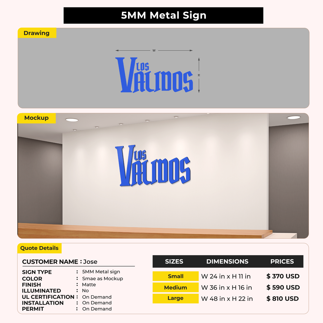 Custom Signs for Jose