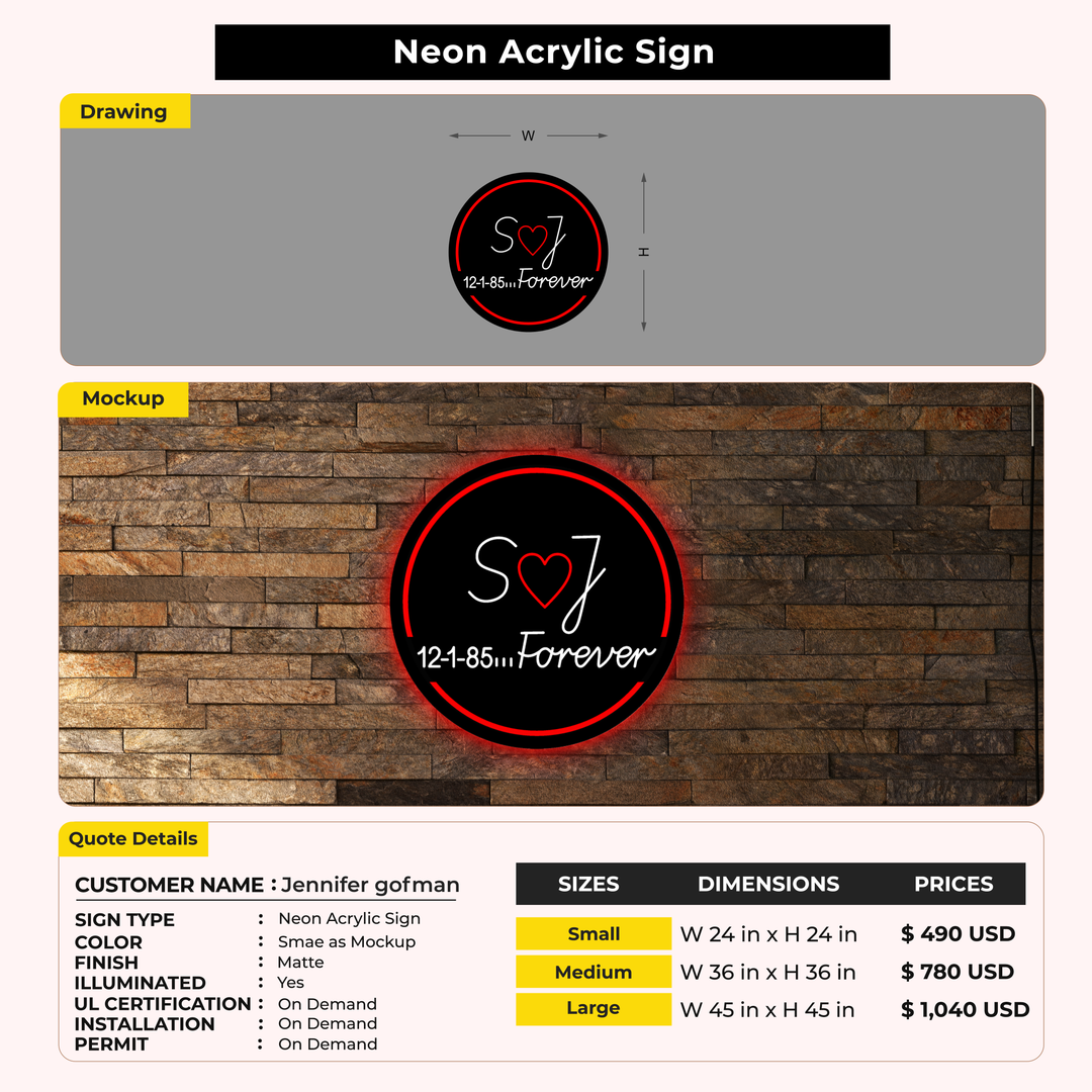 Custom Signs for Jennifer gofman