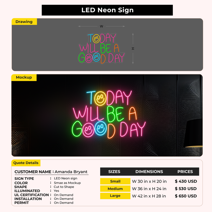 Custom Signs for Amanda Bryant