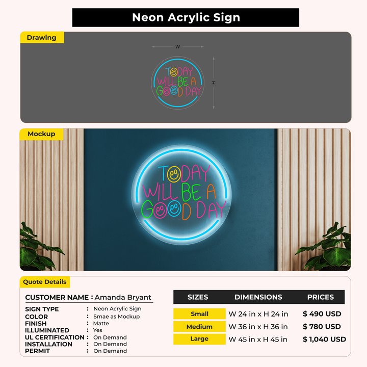 Custom Signs for Amanda Bryant