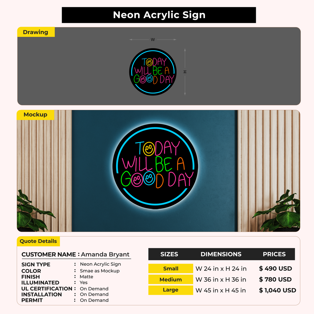 Custom Signs for Amanda Bryant