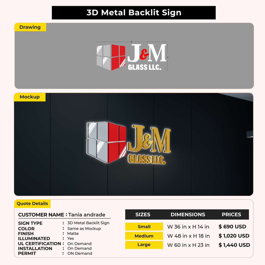 Custom Signs for Tania andrade