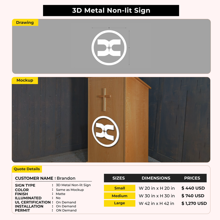 Custom Signs for Brandon