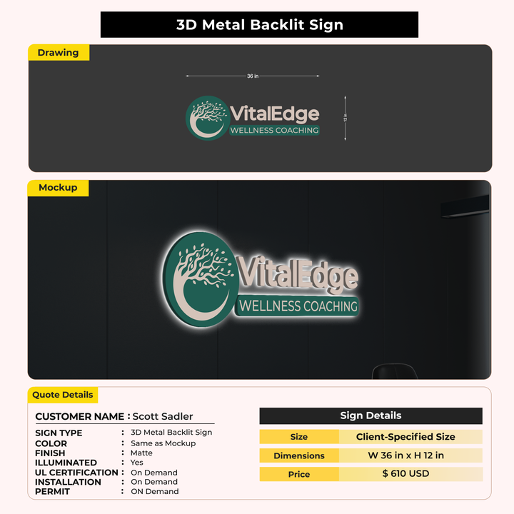 Custom Signs for Scott Sadler