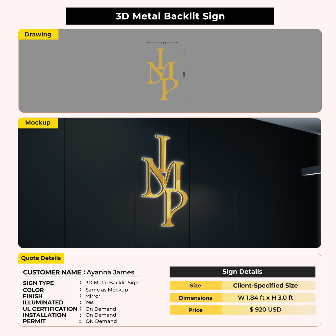 Custom Signs for Ayanna James