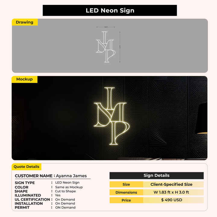 Custom Signs for Ayanna James