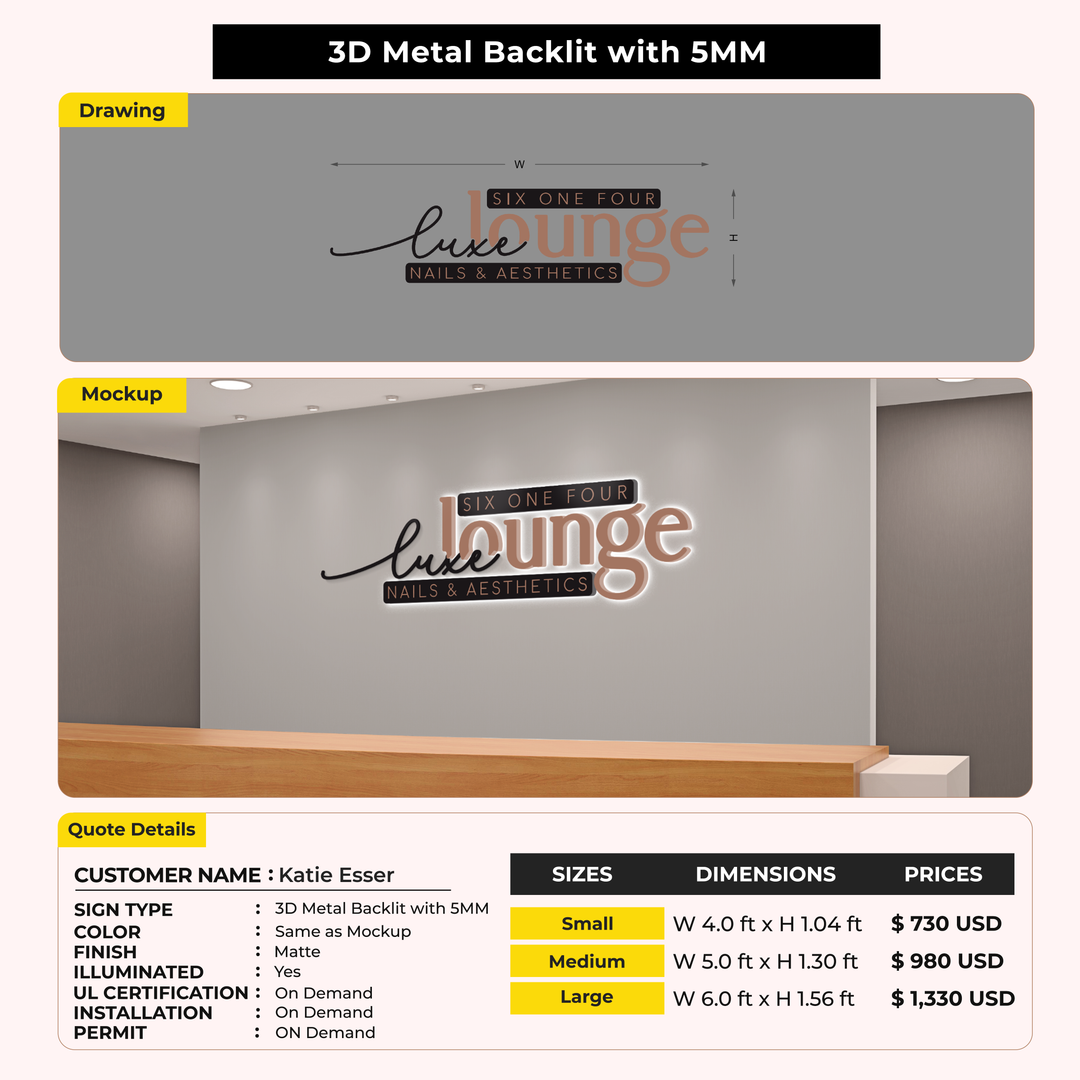 Custom Signs for Katie Esser