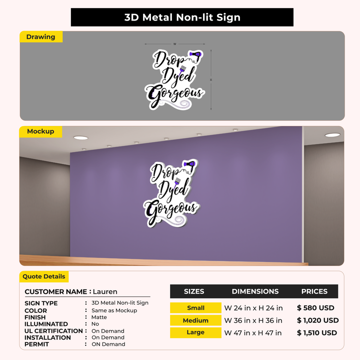 Custom Signs for Lauren