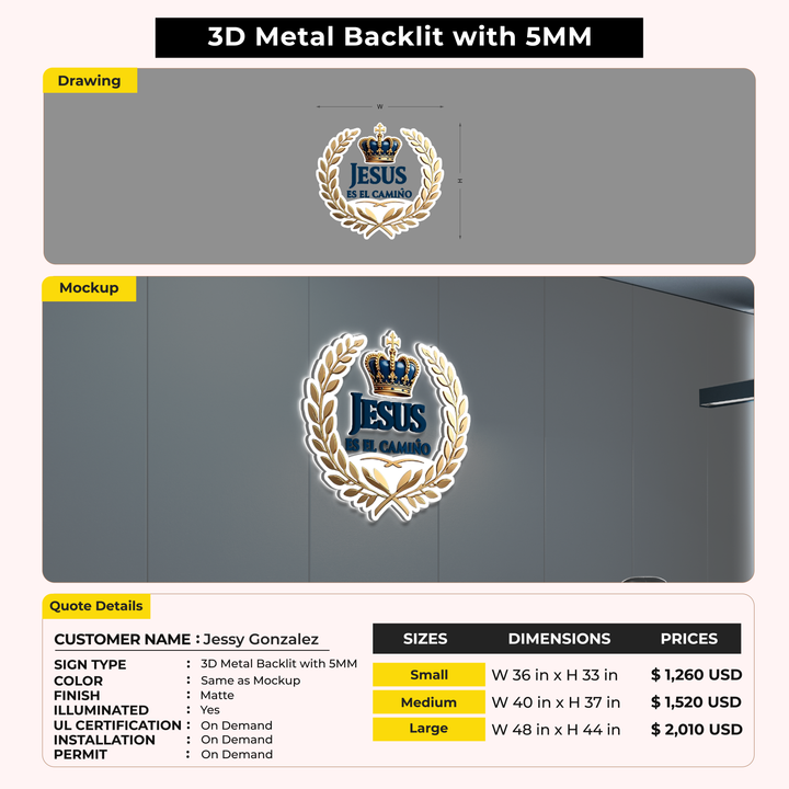 Custom Signs for Jessy Gonzalez