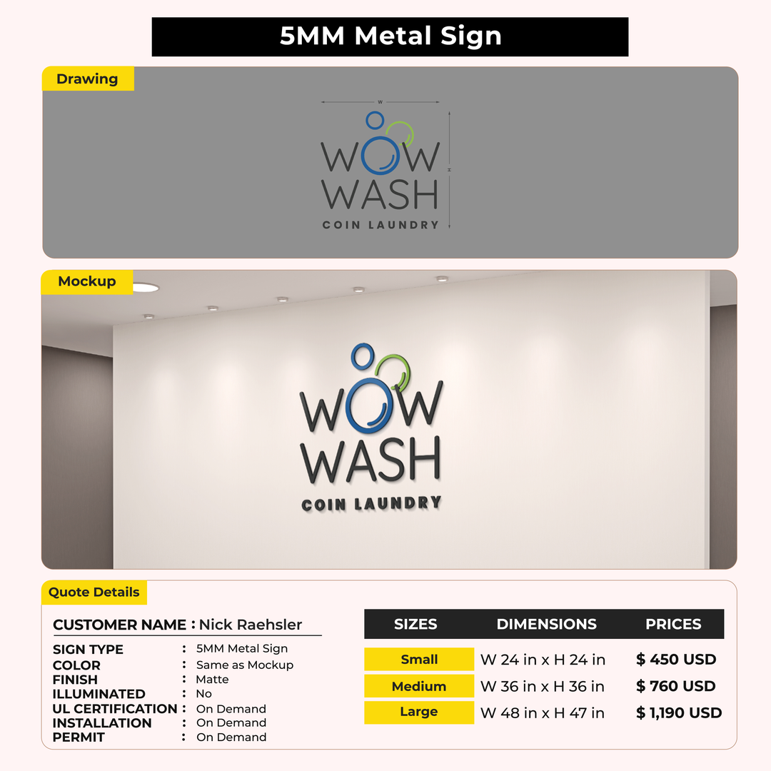 Custom Signs for Nick Raehsler