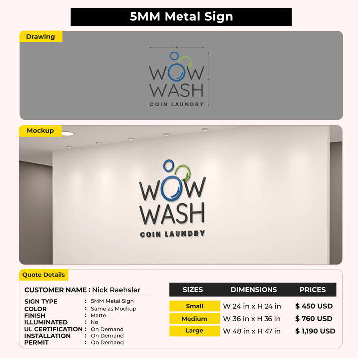 Custom Signs for Nick Raehsler