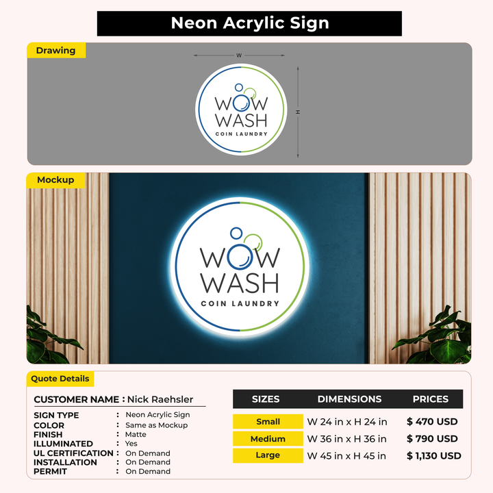 Custom Signs for Nick Raehsler