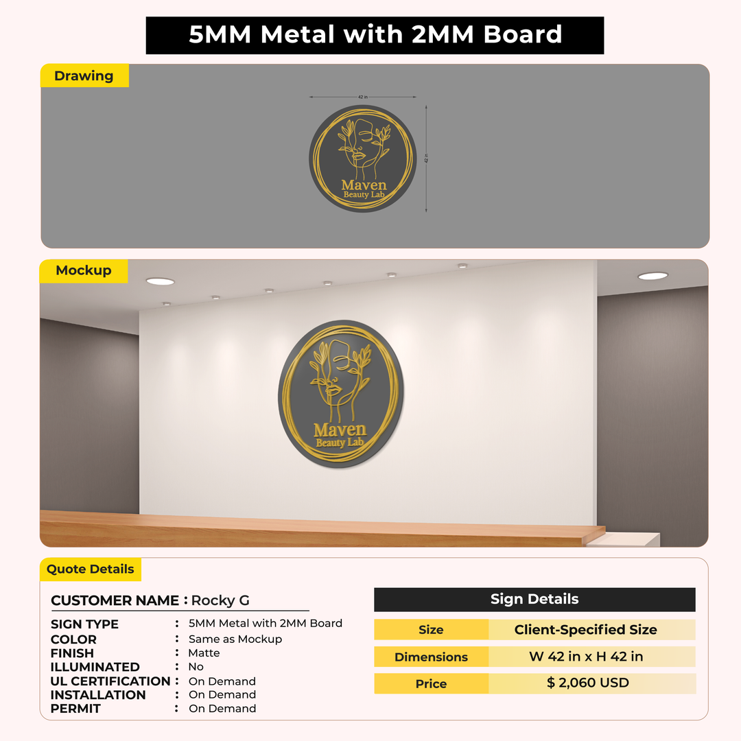 Custom Signs For Rocky G