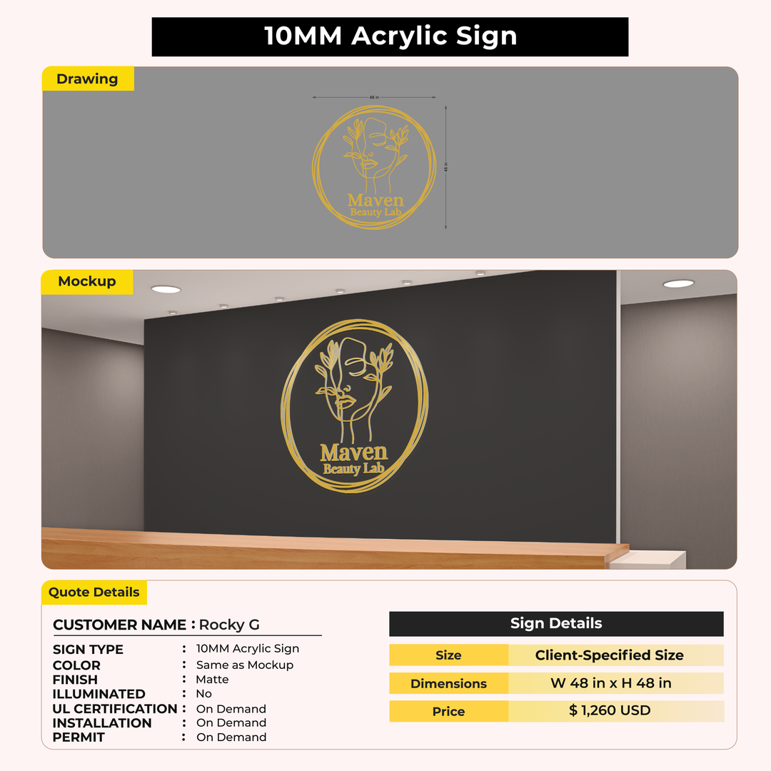 Custom Signs For Rocky G