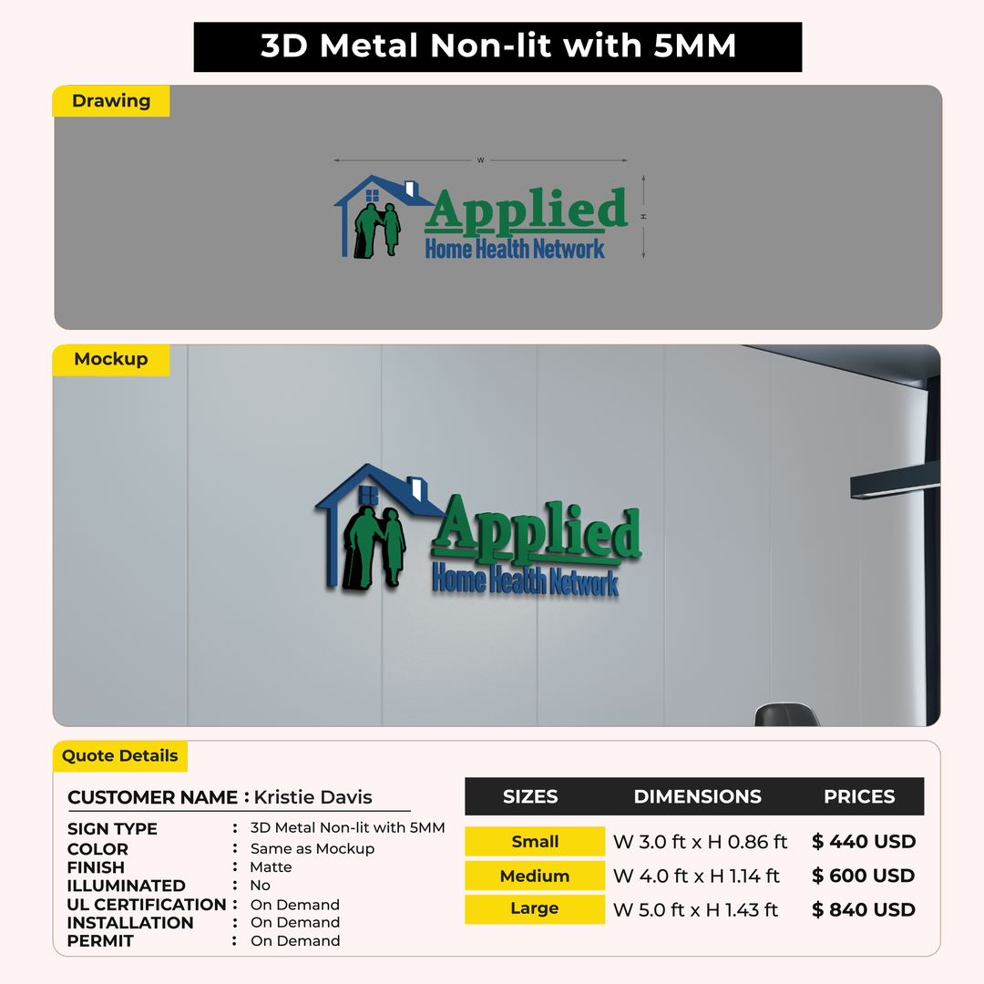 Custom Signs for Kristie Davis