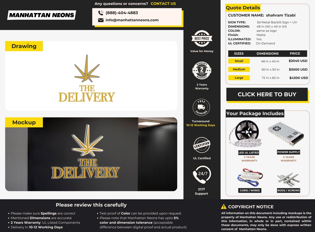 Business Signs for shahram Tizabi