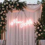 Marry Me Wedding LED Neon Sign by Neon.Shop Glowing in White Wedding Backdrop 