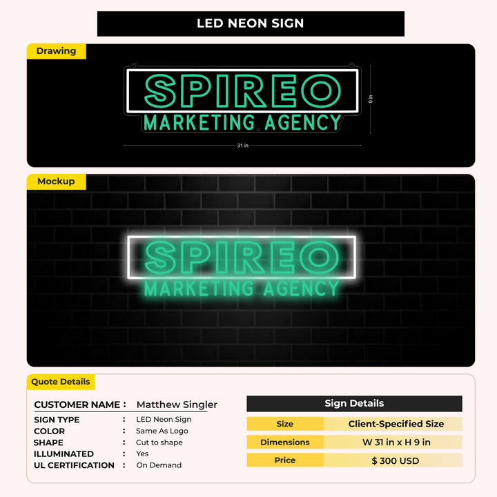 Custom Signs for Matthew Singler