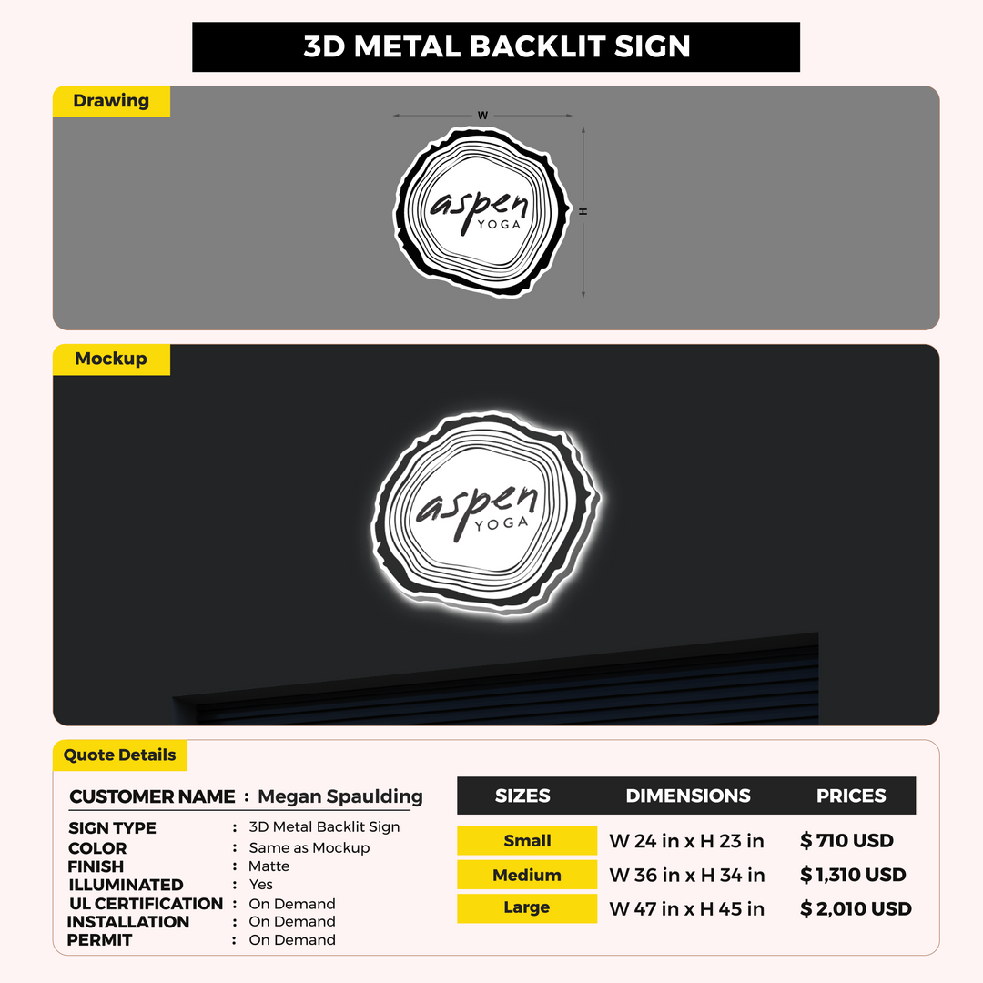 Custom Signs For Megan Spaulding