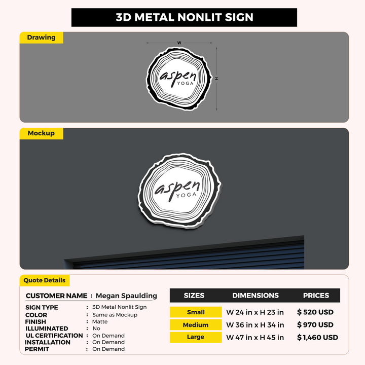 Custom Signs For Megan Spaulding