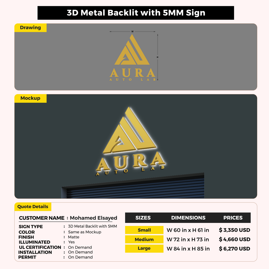 Custom Signs For Mohamed Elsayed