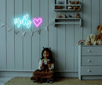 Molly Name LED Neon Sign, personalized wall-mounted name light décor by Neon.Shop for bedrooms, events, and gifts.