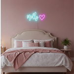 Molly Name LED Neon Sign  personalized wall-mounted name light décor by Neon.Shop for bedrooms, events, and gifts.