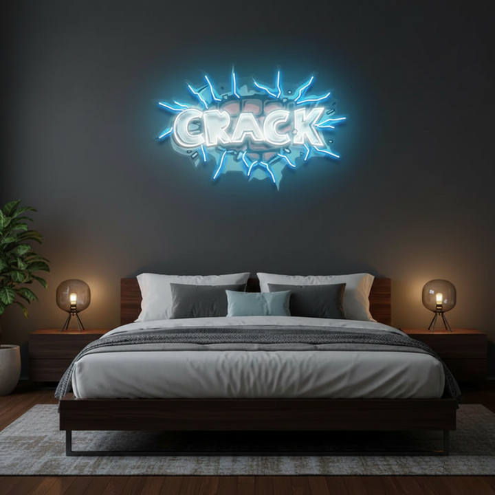 Monkey Logo Hotdog UV Art LED neon sign with playful monkey holding hotdog illustration glowing in vibrant colors by Neon.Shop