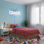 Monkey Logo Hotdog UV Art LED neon sign with playful monkey holding hotdog illustration glowing in vibrant colors by Neon.Shop
