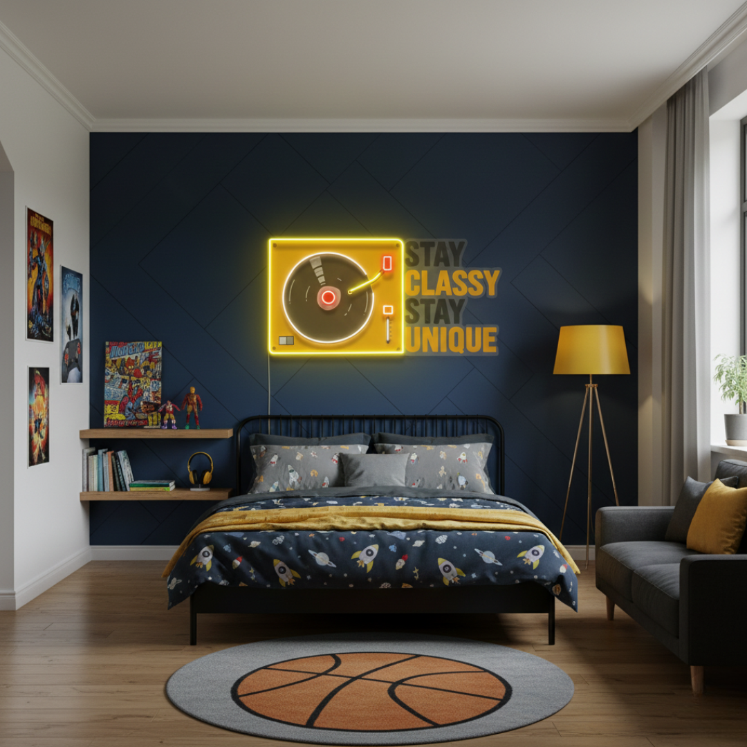 Motivational phrase LED neon sign for bedroom or office by Neon.Shop