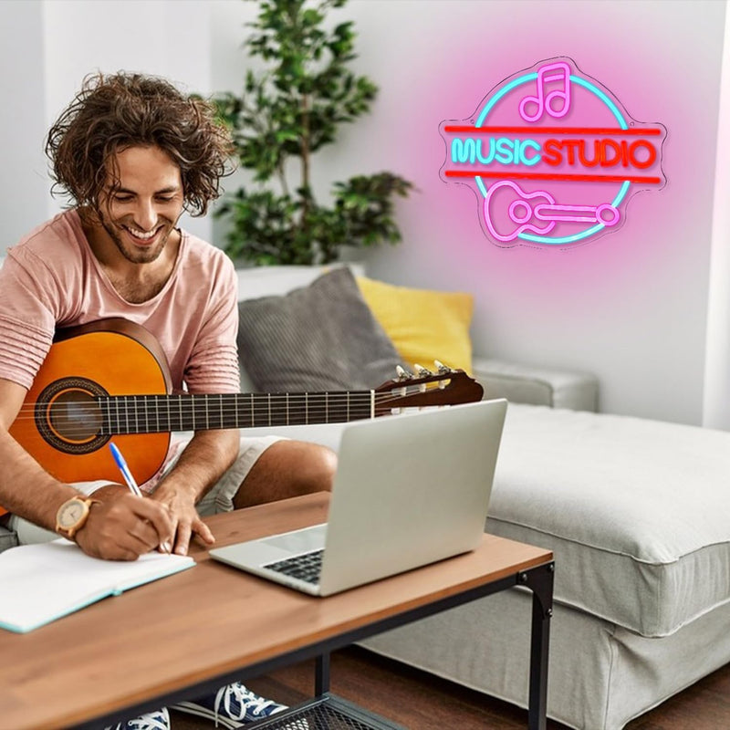 Bright LED Music Studio Neon Sign for creative spaces – Neon.Shop