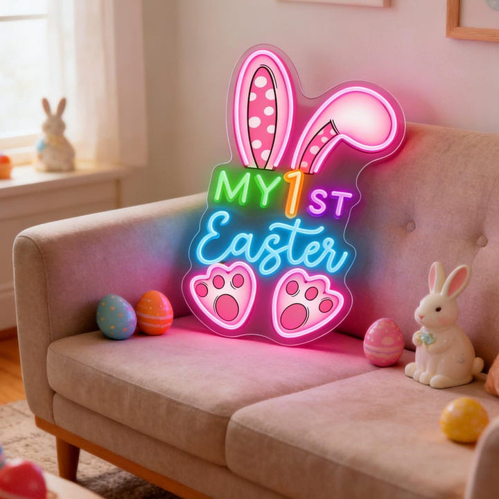 My 1st Easter neon sign for nursery or party decoration Neon.Shop
