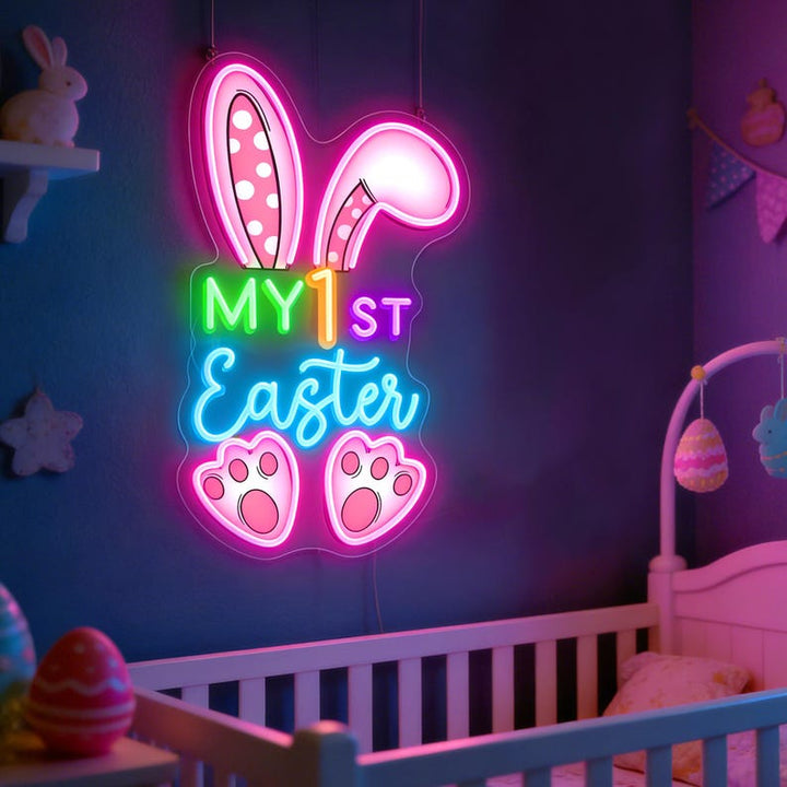My 1st Easter neon sign for nursery or party decoration Neon.Shop