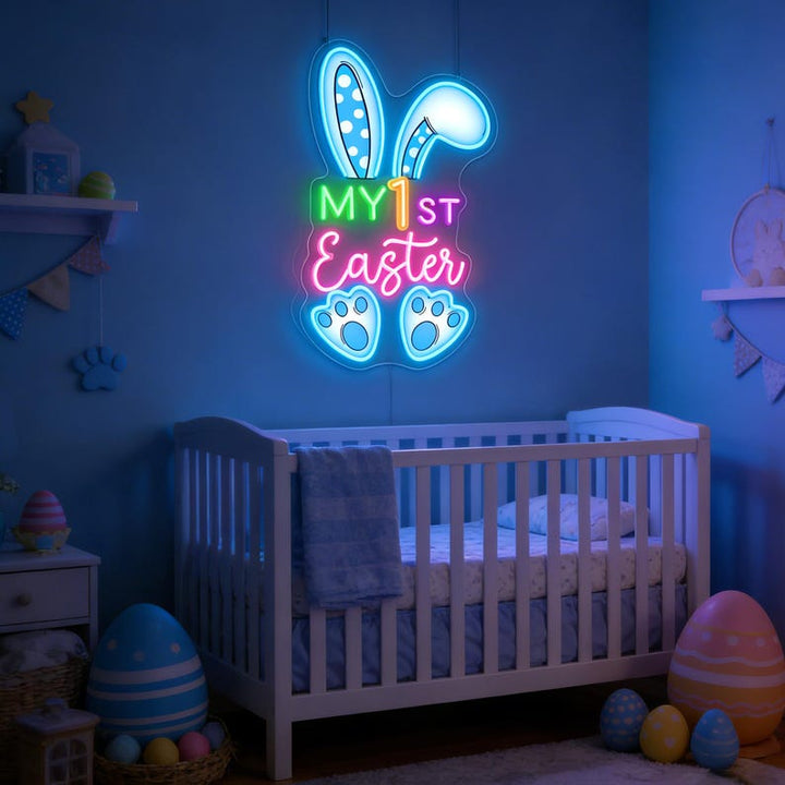 My 1st Easter neon sign for nursery or party decoration Neon.Shop