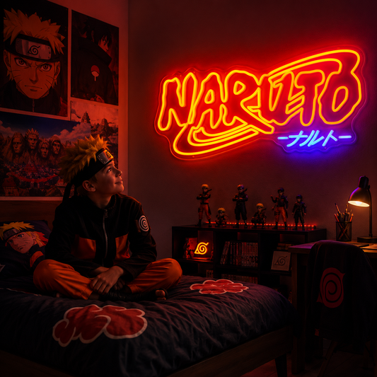 Naruto Neon Sign Anime LED Wall Art for Kids Bedroom & Gaming Room