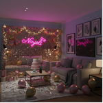 Nayeli Name LED Neon Sign in premium LED tubing, custom wall-mounted décor by Neon.Shop for home and parties.