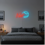 Neil LED Neon Sign  illuminated wall décor by Neon.Shop for bedrooms, offices, and celebrations.
