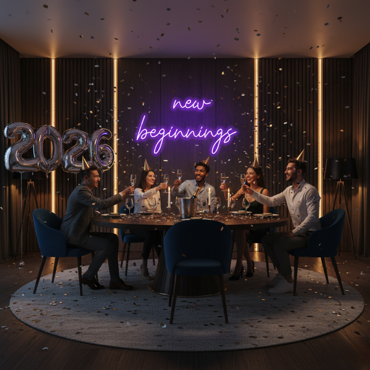 New Beginnings Neon Sign for home or office décor by Neon.Shop